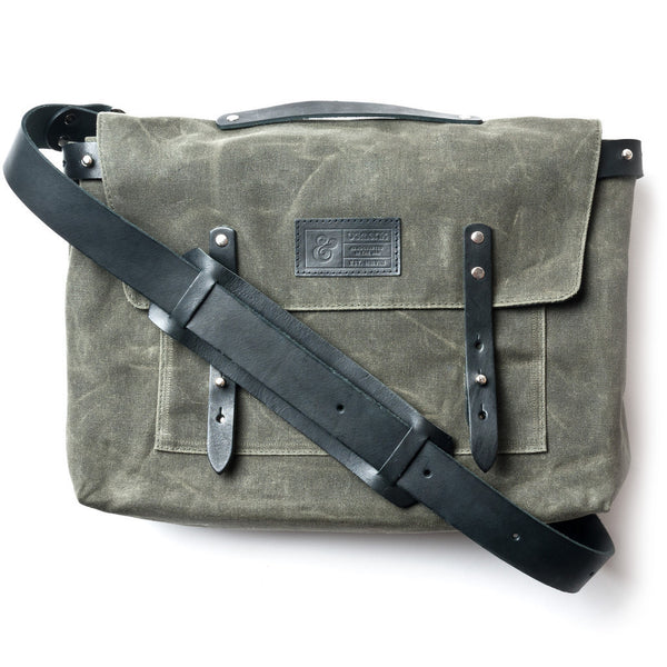 Waxed Canvas Messenger Bag 13
